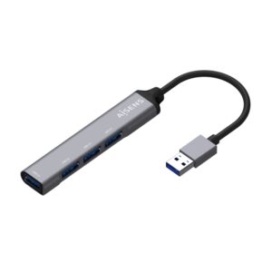 HUB AISENS USB 3.0 ALUMINIO TIPO A M-4XTIPO A H 10CM GRIS 8436574706314 A106-0540