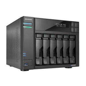 NAS ASUSTOR TOWER 6 BAY NAS QUAD-CORE 2.0GHZ DUAL 2.5GBE PORTS 8GB RAM DDR4 4710474831449 AS6706T