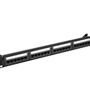 PATCH PANEL LANBERG 24 PUERTOS 1U 19? CAT.6A UTP NEGRO 5901969428308 PPUA-1024-B