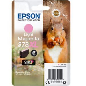 | P/N: C13T37964010 | Cod. Artículo: T3796 Cartucho tinta epson c13t37964010 singlepack light magenta 378xl claria photo hd ink ardilla