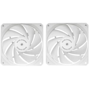 Pack 2 Ventiladores Mars Gaming MF-NCLX2/ 12cm 8435693106579 MFNCLX2W TAC-REF MF-NCLX2 WH