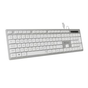 TECLADO USB SUBBLIM WIRED ERGO KEYS SILENT FLAT HQ SILVER USB 8436586741907 SUBKBC-0EKE20