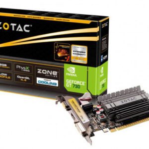 Zotac GeForce GT 730 2GB NVIDIA GDDR3 4895173605109 | P/N: ZT-71113-20L | Ref. Artículo: 904691