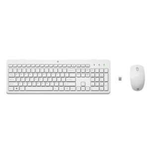 0195908430889 | P/N: 3L1F0AA | Cod. Artículo: MGS0000006165 Kit teclado + mouse raton hp 230 wireless inalambrico -  blanco