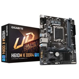 4719331851675 | P/N: H610M K DDR4 | Cod. Artículo: DSP0000015640 Placa base gigabyte h610m k 1700 matx 2xddr4