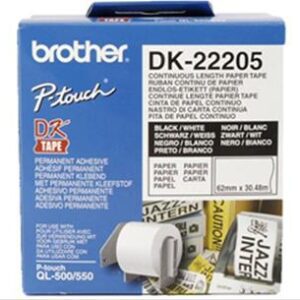 4977766628198 DK22205 PAPEL CINTA CONTINUA BROTHER 62mm