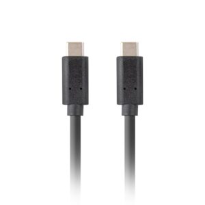 5901969436938 | P/N: CA-CMCM-32CU-0018-BK | Cod. Artículo: DSP0000012909 Cable usb tipo c lanberg 1.8m - macho - macho - negro