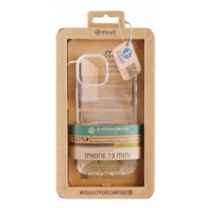 8426801165922 | P/N: MCCRS0187 | Cod. Artículo: DSP0000023436 Funda muvit recycletek para apple iphone 13 mini antibacterias transparente