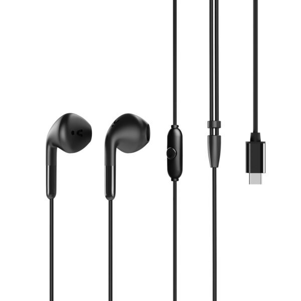 Auriculares muvit e58 usb tipo c negro - Imagen 3