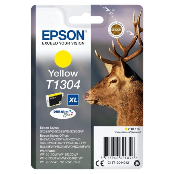 8715946624846 | P/N: C13T13044012 | Cod. Artículo: DSP0000025956 Cartucho tinta epson stylus office bx320fw amarillo