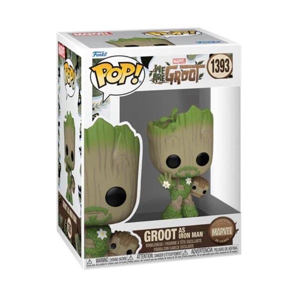 Funko pop marvel: we are groot groot como ironman 79516 - Imagen 2