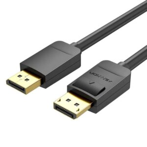 Cable DisplayPort 1.2 4K Vention HACBI/ DisplayPort Macho - DisplayPort Macho/ 3m/ Negro 6922794733305 HACBI VEN-CAB HACBI