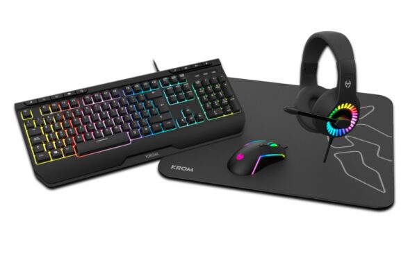 PACK KROM 4 EN 1 RGB KENYA GAMING COMBO 8436587973895 NXKROMKENYA