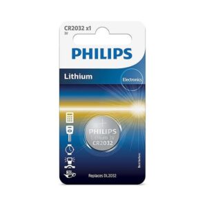 Pila de Botón Philips CR2032/ 3V 4895229106185 CR2032/01B PHIL-PILA CR2032 01B