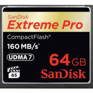 Sandisk 64GB Extreme Pro CF 160MB/s memoria flash CompactFlash 0619659102463 | P/N: SDCFXPS-064G-X46 | Ref. Artículo: 29259