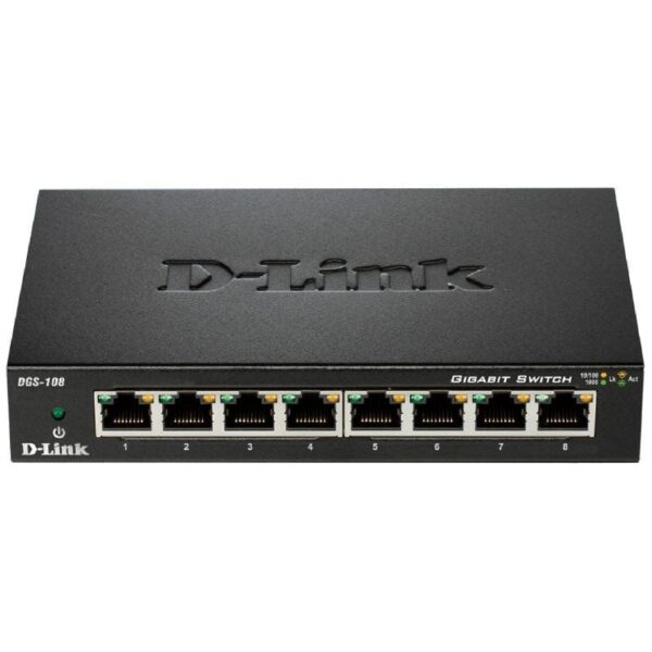 Switch D-Link DGS-108 8 Puertos/ RJ-45 10/100/1000 790069368240 DGS-108/E DLK-SWITCH DGS-108