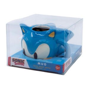 TAZA 3D EN CAJA REGALO CABEZA SONIC 400 ML STOR 78896 8412497788965 | P/N: 78896 | Ref. Artículo: 1384501