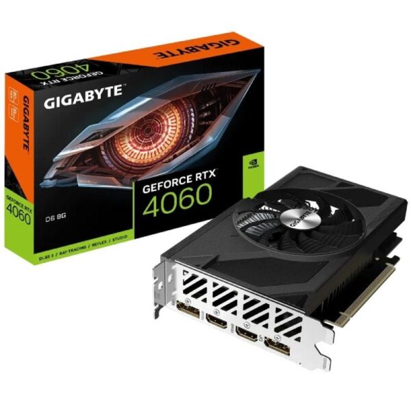 Tarjeta Gráfica Gigabyte GeForce RTX 4060 D6 8G/ 8GB GDDR6 4719331314729 9VN4060D8-00-10 GIG-GF RTX4060 D6 8G