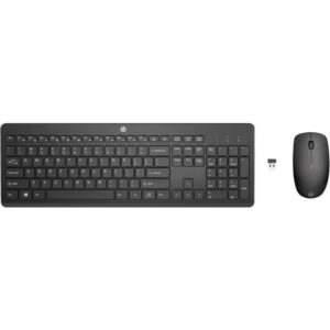 Teclado y Ratón Inalámbricos HP Combo 235/ Negro 195122606251 1Y4D0AA HPAP-TEC SET 235 INAL BK