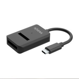 USB-C DOCK AISENS M.2 NGFF ASUC-M2D011-BK SATA/NVME A USB3.1 GEN2 NEGRA 8436574708301 ASUC-M2D011-BK