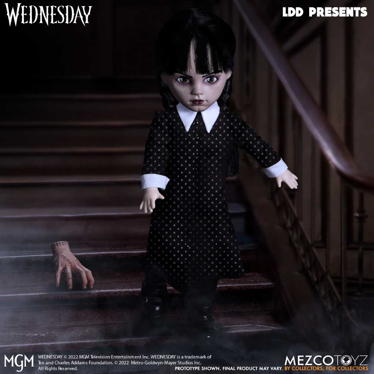 0696198996531 | P/N: SDD99653 | Cod. Artículo: DSP0000026382 Figura mezco toys living dead dolls wednesday addams 25 cm