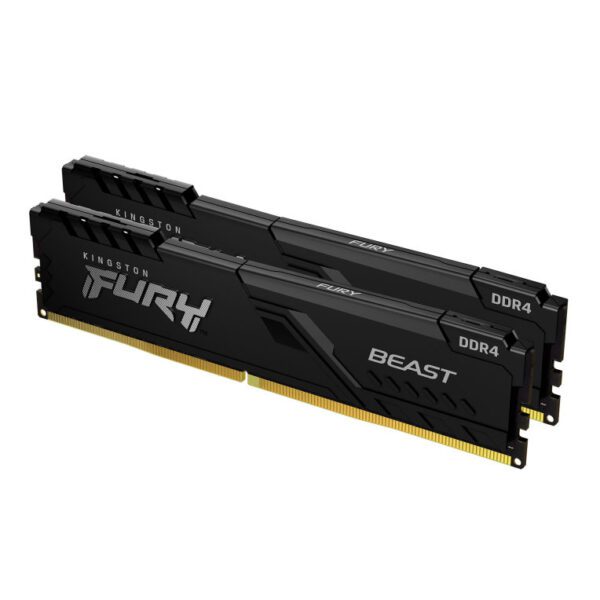 0740617319804 | P/N: KF432C16BBK2/64 | Cod. Artículo: DSP0000007584 Memoria ram ddr4 64gb 2 x 32gb kingston - 3200mhz - pc4 25600 - fury beast - negro