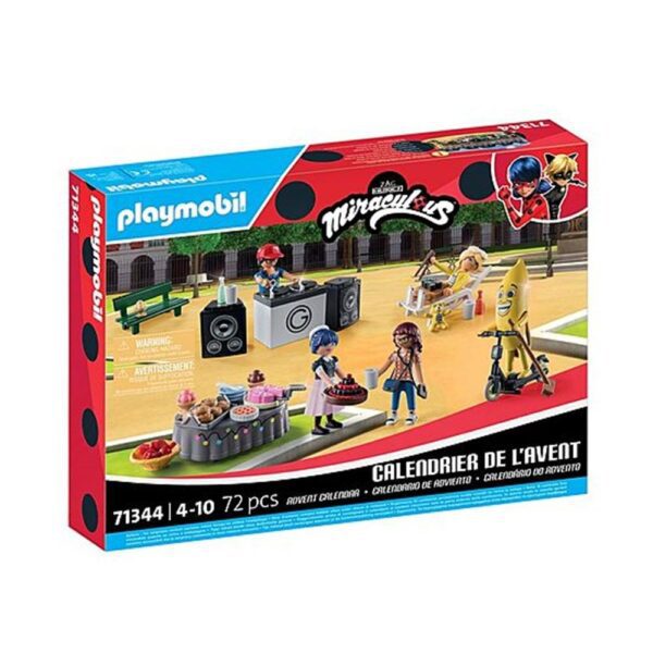 4008789713445 | P/N: 71344 | Cod. Artículo: MGS0000023142 Playmobil calendario de adviento: miraculous pícnic en parís