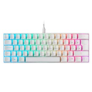 4711099471102 | P/N: MKMINIWBES | Cod. Artículo: DSP0000014772 Teclado mars gaming mkmini usb rgb mecanico blanco