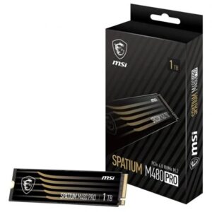 4711377105590 | P/N: S78-440L1G0-P83 | Cod. Artículo: DSP0000017324 Disco duro interno solido ssd msi spatium m480 pro 1tb m.2 nvme pcie4