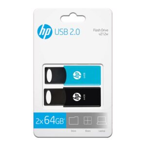 4712847099760 | P/N: HPFD212-64-TWIN | Cod. Artículo: MGS0000007952 Pack de 2 memorias usb 2.0 hp v212 - twin 64gb