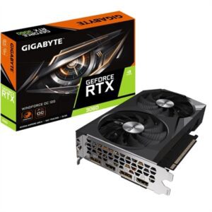 4719331311193 | P/N: GV-N3060WF2OC-12GD | Cod. Artículo: DSP0000010315 Tarjeta grafica gigabyte rtx 3060 windforce oc 12gb gddr6 2 x dp - 2 x hdmi - pci express 4.0