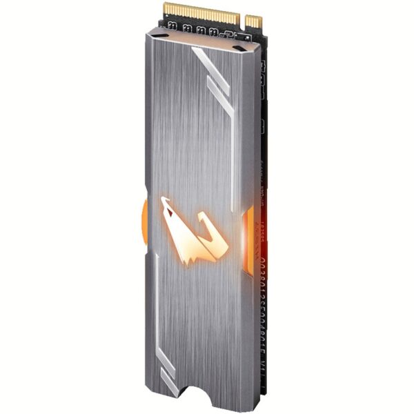 Disco duro interno solido hd m2 ssd 256gb gigabyte aorus rgb nvme 2280 lectura 3100mb - s escritura 1050mb - s gp - asm2ne2256gttdr - Imagen 2