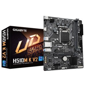 4719331855253 | P/N: H510M K V2 1.0 | Cod. Artículo: DSP0000022680 Placa base gigabyte h510m k v2  intel 1200 matx 2ddr4 pcie 3.0 2sata