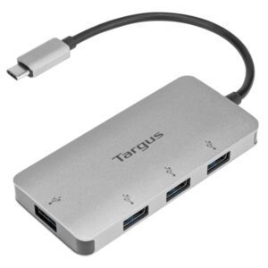 5051794030341 | P/N: ACH226EU | Cod. Artículo: DSP0000003204 Adaptador targus usb - c a 4xusb 3.0 plata