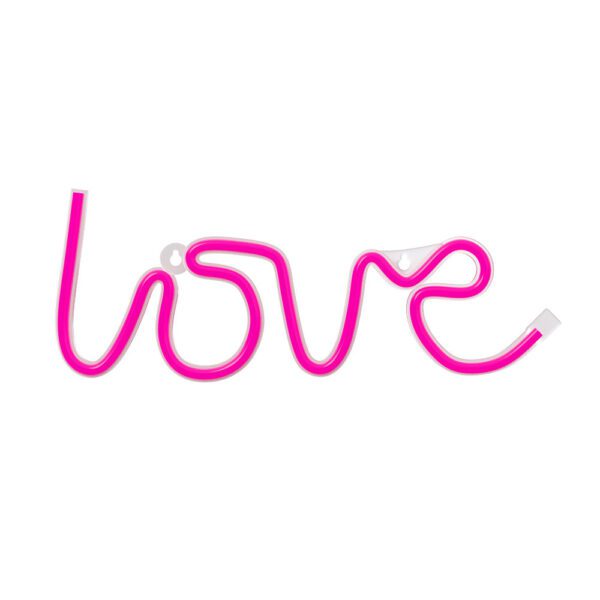 Lampara forever neon led love pink - Imagen 3