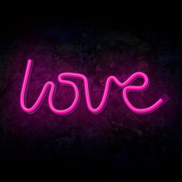 Lampara forever neon led love pink - Imagen 8