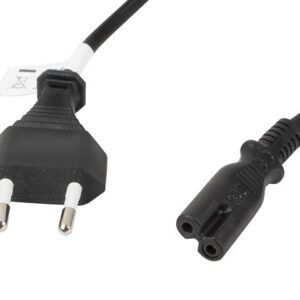 5901969409819 | P/N: CA-C7CA-11CC-0018-BK | Cod. Artículo: DSP0000001157 Cable de alimentacion lanberg ocho cee 7 - 16 a iec320 c7 1.8m