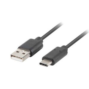 5901969416237 | P/N: CA-USBO-10CU-0005-BK | Cod. Artículo: DSP0000001216 Cable usb lanberg 2.0 macho -  usb tipo c macho 0.5m negro