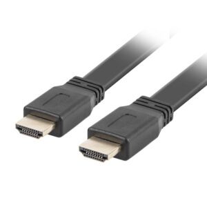 5901969416640 | P/N: CA-HDMI-21CU-0050-BK | Cod. Artículo: DSP0000001129 Cable hdmi lanberg macho - macho v2.0 4k plano 5m negro