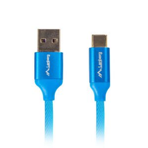 5901969418200 | P/N: CA-USBO-22CU-0018-BL | Cod. Artículo: DSP0000001212 Cable usb lanberg 2.0 macho - usb tipo c macho quick charge 3.0 1.8m azul