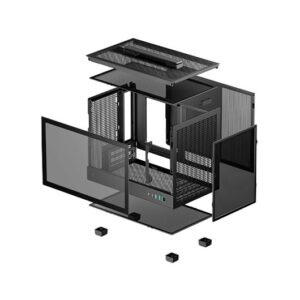 6933412774457 TORRE MINI-ITX DEEPCOOL CH160 BLACK R-CH160-BKNGI0-G-1 A0053465 DeepCool Torres Sobremesa R-CH160-BKNGI0-G-1