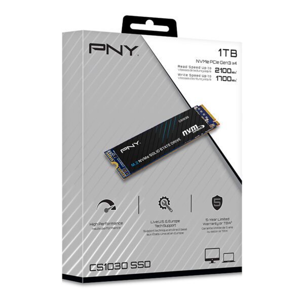 Disco duro interno ssd pny cs1030 1tb m.2 pcie 3 nvme - Imagen 2