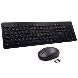 8054392616846 | P/N:  | Cod. Artículo: EW3256 Teclado inalambrico multimedia ewent ew3256 + raton formato españa