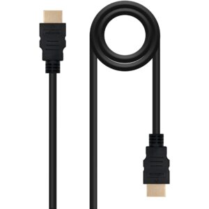 8433281004801 | P/N: 10.15.1702 | Cod. Artículo: MGS0000001478 Cable nanocable hdmi macho - macho negro 1.8m