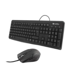 8436556141706 | P/N: COO-KTR-01U | Cod. Artículo: MGS0000015444 Kit teclado + raton coolbox usb negro coo - ktr - 01u