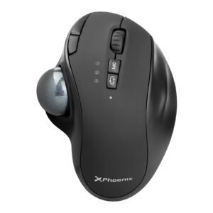 8436583235690 | P/N: PHERGO-T1 | Cod. Artículo: DSP0000009913 Ratón inalambrico phoenix ergo t1 ergonomico trackball batería recargable multidispositivo