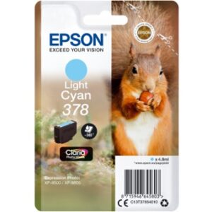 8715946645803 | P/N: C13T37854010 | Cod. Artículo: T3785 Cartucho tinta epson c13t37854010 singlepack light cyan 378 claria photo hd ink xp - 8500 ardilla