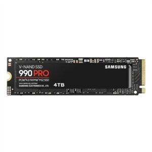 8806094947205 | P/N: MZ-V9P4T0BW | Cod. Artículo: DSP0000022864 Disco duro interno solido ssd samsung mz - v9p4t0bw 990 pro ssd 4tb pcie 4.0 nvme m.2