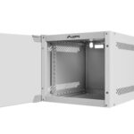 ARMARIO LANBERG MURAL RACK 10" 4U/280X310 FLAT PACK SILVER PUERTA CRISTAL 5901969416909 WF10-2304-10S