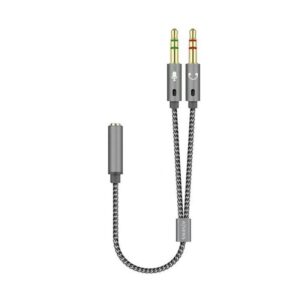 Adaptador Aisens A128-0417/ Jack 3.5 Hembra - 2x Jack 3.5 Macho/ 25cm/ Gris 8436574704778 A128-0417 AIS-ADP JACK A128-0417